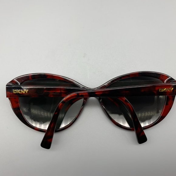 DKNY DY4084 Dk Tortoise/Red Butterfly Frame Sunglasses